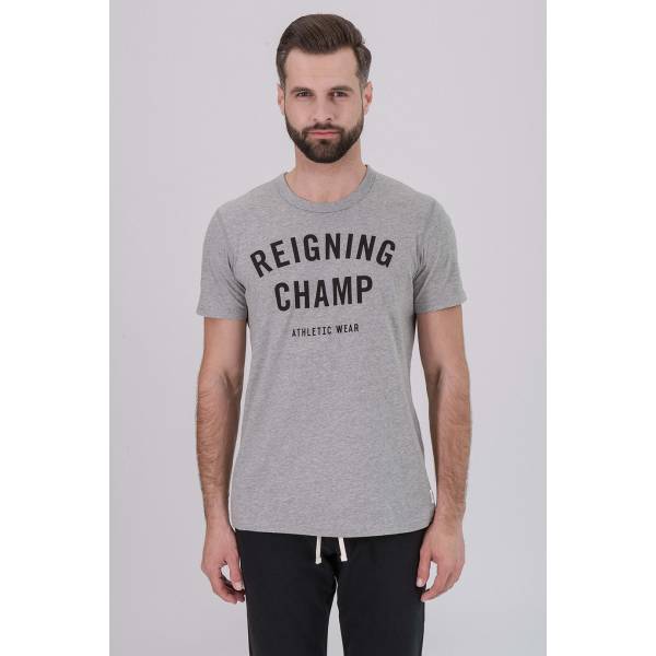  Футболка REIGNING CHAMP Men`s Knit Cotton Jersey Gym Logo T-Shirt Мануфактура outlet village 