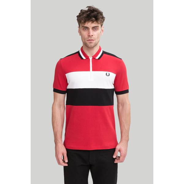  Поло Fred Perry CHEST PANEL POLO SHIRT Мануфактура outlet village 