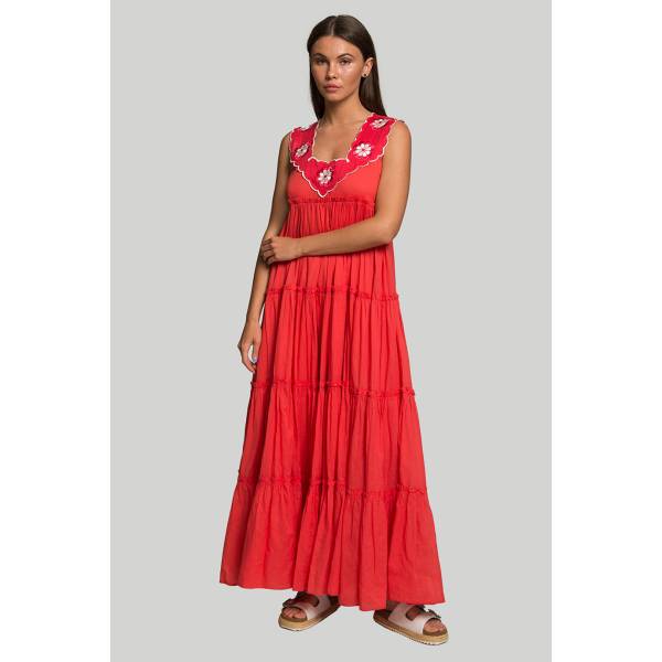  Платье Innika Choo RAMIE BIG FRILL LONG Мануфактура outlet village 