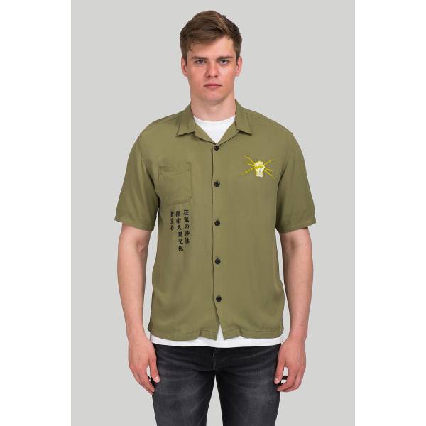  рубашка Edwin Martini Olive Autonomous Shirt Мануфактура outlet village 